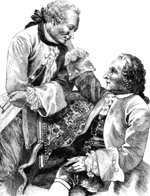 Baron Grimm and Denis Diderot