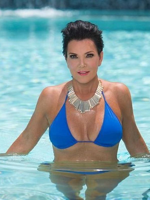 Kris Jenner in a swimsuit