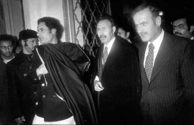 Muammar Gaddafi, Houari Boumedien and Hafez Asad
