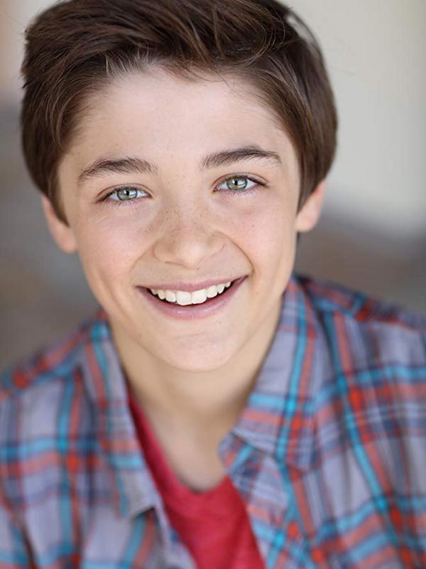Asher Angel in childhood