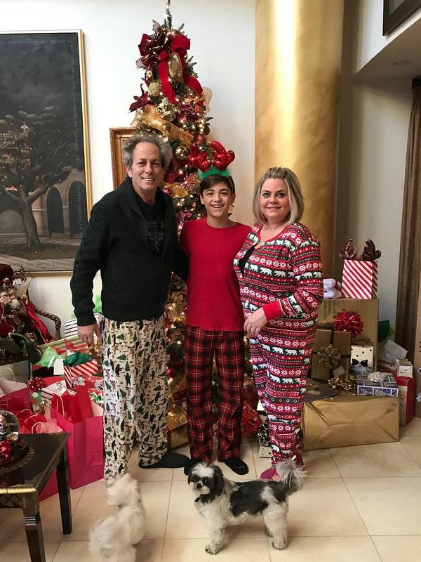 Asher Angel with his family