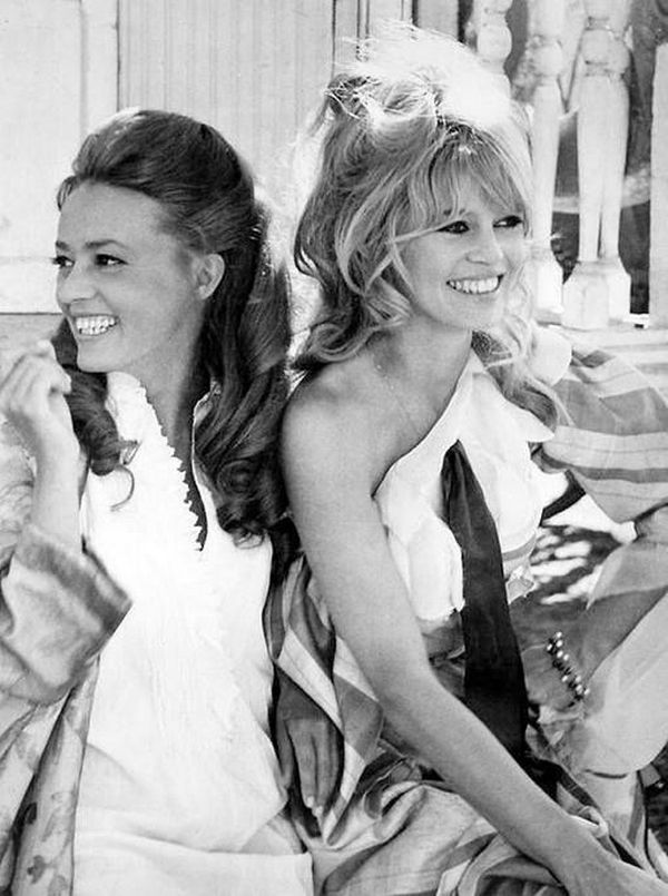 Jeanne Moreau and Brigitte Bardot