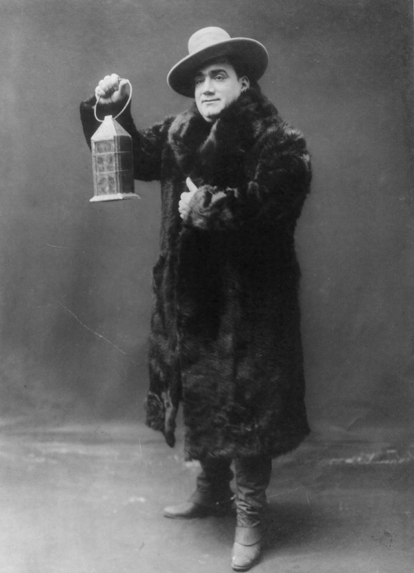 Enrico Caruso in a costume